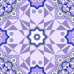 Decorative seamless pattern. Retro background. Vector illustration.