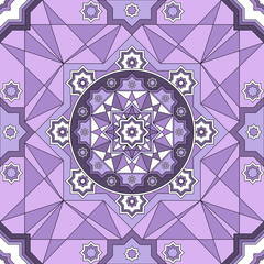 Decorative seamless pattern. Retro background. Vector illustration.