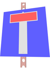 Traffic Sign No through road