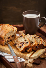 Delicious fresh homemade banana bread