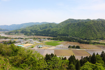Fototapeta premium 田園風景 石川県白山市