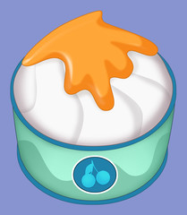 Cartoon dessert - isolated - illustration for children