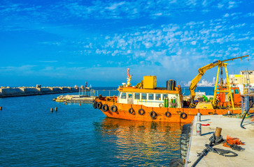 The industrial fishing in Tel Aviv