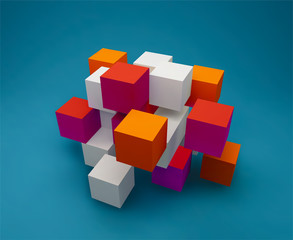 Abstract background consisting of  cubes