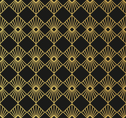 Art Deco style seamless pattern texture