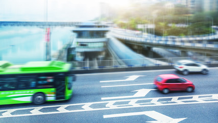 traffic in the downtown district,chongqing