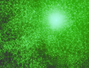 ai brain system data connecting to analysis , light internet social network background, illustration of global web with link to electric information, cyber with group of security, hacker online to net