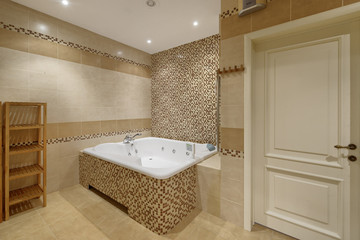 the interior of bathroom