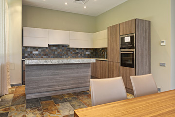 the interior of the kitchen