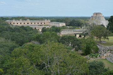 Ancient Mayan site Uxmal, Mexico.