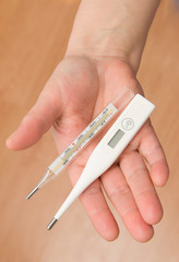 thermometers for measuring the temperature of the hand