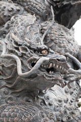 Stone dragon sculpture of Kiyomizu Temple, Kyoto, Japan
