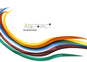 Colorful stripes wave composition, business template