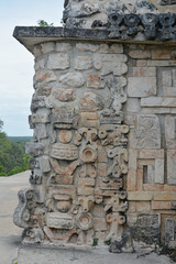 Obraz premium Details of Mayan Puuc Architecture Style - Uxmal, Mexico.