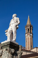 Statue of Mario Cermenati in Lecco