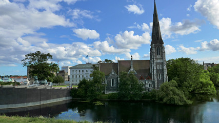 Obraz premium Copenhague, église Saint-Alban, Danemark
