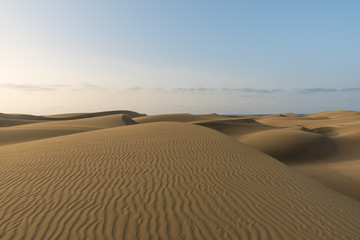Sahara desert - beautiful landscape with sand dunes