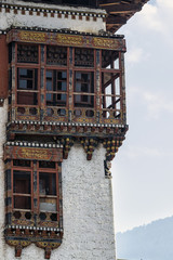 Fototapeta na wymiar Tashichho Dzong, Thimphu, Bhutan - the most respectful Dzong in Thimphu