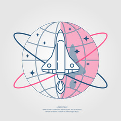 Vector illustration of a Rocket