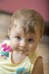 Close-up of cute baby girl