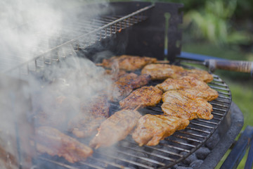 have a Barbecue in summer in the garden