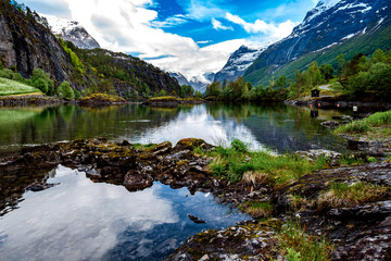 Naklejka na ściany i meble Beautiful Nature Norway.