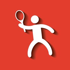 silhouette of sportsman design 