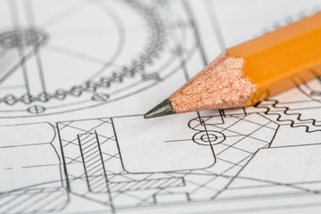 Drawing detail and pencil