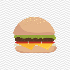 delicious burger  design 