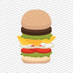 delicious burger  design 