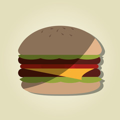 delicious burger  design 