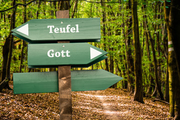 Schild 98 - Gott