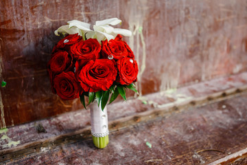 Bouquet of red roses