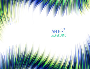 Abstract colorful waves on white background. Shiny bright curves background. With space for text.