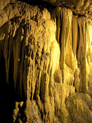 Inside of a cave