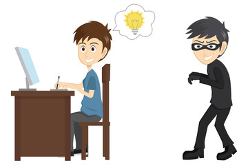 Thief Stealing Designer Idea