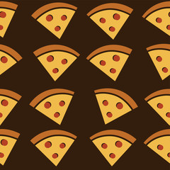 pizza slice tasty art theme