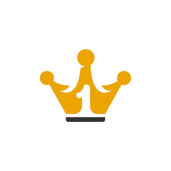 Crown Icon. Vector logo element for template