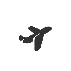 Airplane Icon. Vector logo element for template