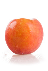 peaches isolated on white background