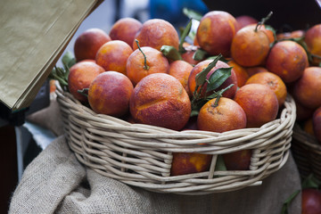 bloody red oranges