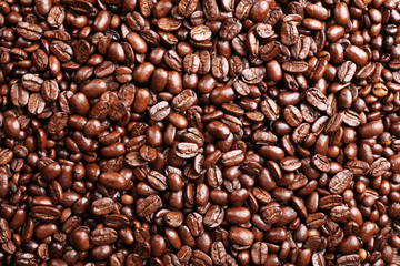 Coffee beans background