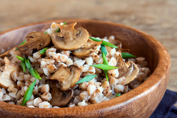 buckwheat with mushrooms