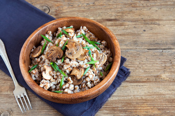 buckwheat with mushrooms