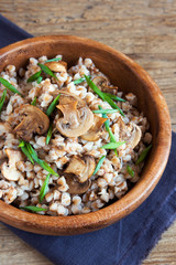 buckwheat with mushrooms