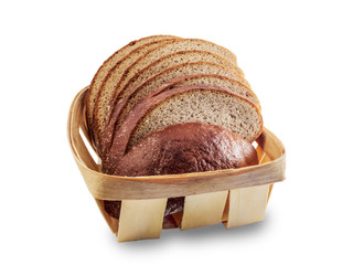 Sliced bread in a basket