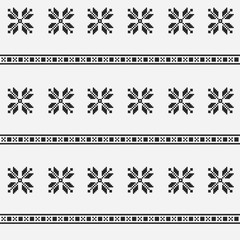Monochrome ethnic pattern. Slav, scandinavian, ukrainian, style