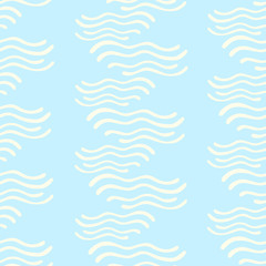Fototapeta na wymiar Seamless pattern with waves texture