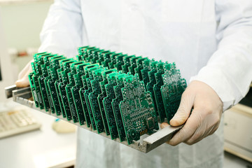 microchip production factory
