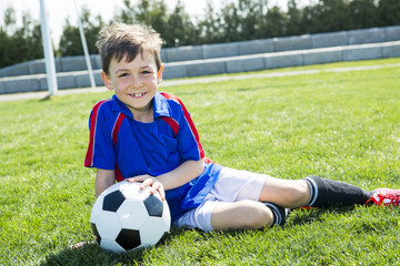 handsome teenager boy Football